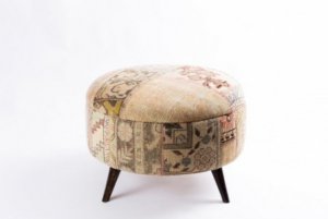 Ottoman Handmade Puff Beige 3