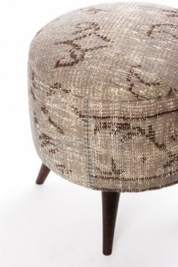 Ottoman Handmade Puff Beige 2