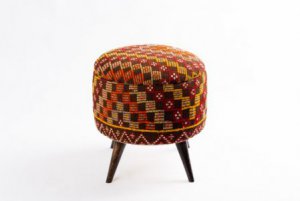Ottoman Handmade Puff Brown 1