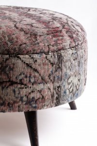 Ottoman Handmade Puff Dark Gray 2