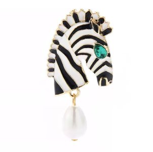 Zebra Brooch