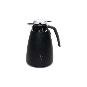 Thermal Carafes 1 L in Black with Leather Cover