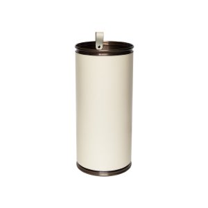 Umbrella Stand Burnished Brass in Cream 