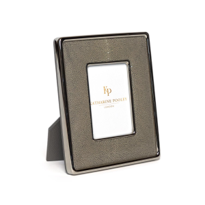 Small Photo Frame in Shagreen Grey