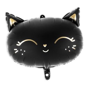 Foil Balloon (Without Air, Helium, and Ribbon) Cat Halloween , 48X36Cm