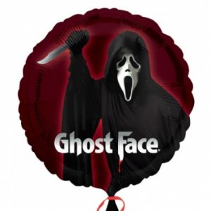 Halloween Party Collection S60 Ghost Face Foil Balloon (Without Air, Helium, and Ribbon) 18In