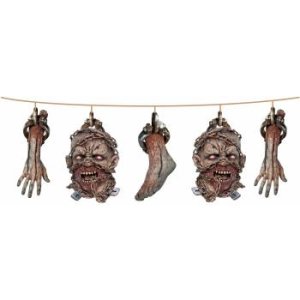 Zombie Head Garland Halloween
