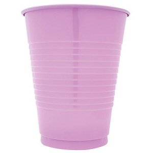 Lavender Plastic Cups 12Oz, 20Pcs