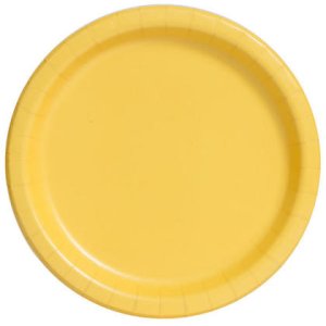 Sunflower Yellow Big Round paper plate (8pc)