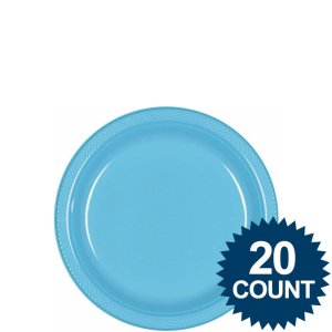 Caribbean Small Round plastic Dessert Plate (20PC)