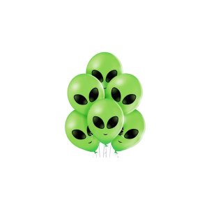 Brs_B85 1C1S Alien Face  Halloween 6Ct