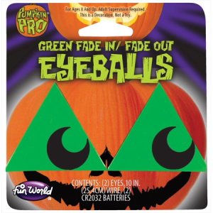 Fade In/Out Pumpkin Green Eyes Assortment Pdq Halloween 