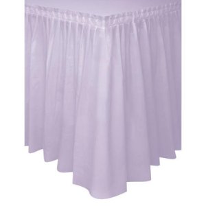Lavender  Rectangular Table skirt