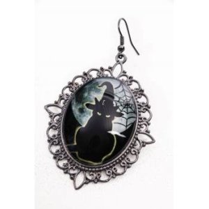 Witche & Wizard Cameo Earrings Halloween 