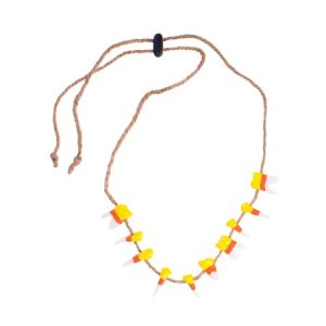 Candycorn/Horror Teeth necklace Halloween 