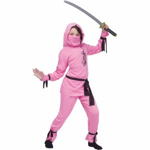 Pink Ninja Child Costume Size L