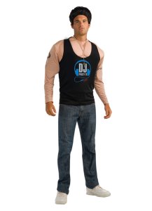 Jersey Shore Deluxe Paul D Costume Adult ,Black, Size Large