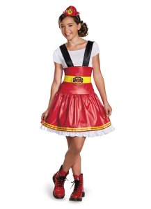 Fire Girl Costume-Size M 7-8