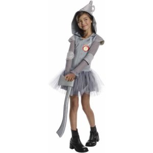 Hooded Tutu Dress Girls Tin Man Costume Size L