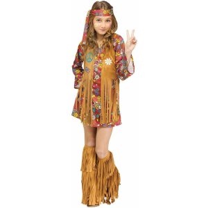 Peace & Love Hippie Child costume Size Small 4-6