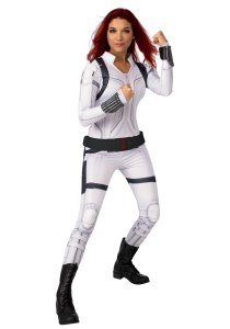Black Widow Deluxe Adult  Woman White Costume -Size Xs