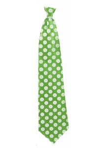 Dotted Satin Long Tie