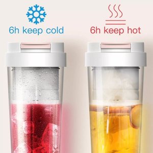 Deerma  Portable 2 In 1 Cordless Juicer Blender Keep Warm & Cold 304 Stainless Steel 300ml