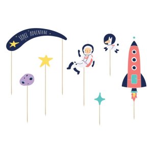 Space Party Collection Cake Topper Space 7pc