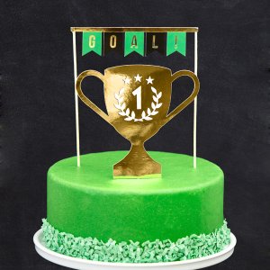 Football Party Collection Cake Topper 2pc