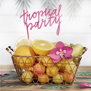 Aloha Party Collection Cake Topper Aloha - Tropical 1pc