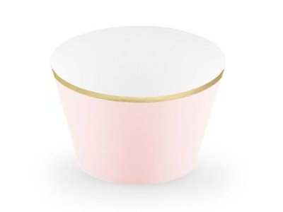 Cupcake Muffin Wrappers, Light Pink 6pc