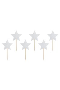 Unicorn Party Collection Cupcake Toppers - Stars 6pc