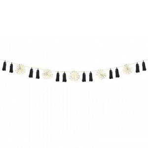 Paper Garland - Halloween  Spiderwebs, 1.75M 