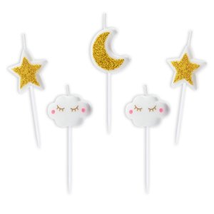 Little Star Party Collection Birthday Candles Little Star 5pc