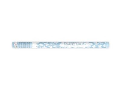 Confetti Cannon With Butterflies, White, 80Cm