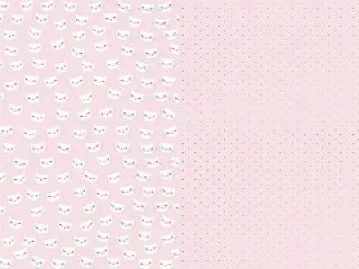 Meow Party Collection Wrapping Paper Cat and dots 2pc