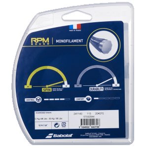 Babolat RPM Rough 12M Tennis String - Black/Grey