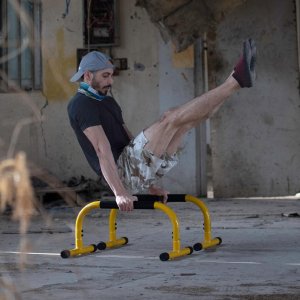 Lebert Fitness Parallettes Bars - Yellow