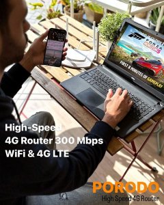 Porodo High-Speed 4G Router 300Mbps