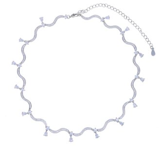 AMWAJ DROPS Necklace Silver