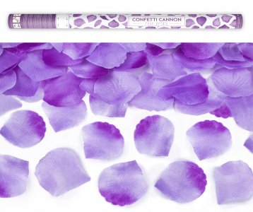 Confetti Cannon With Rose Petals, Lilac, 80Cm