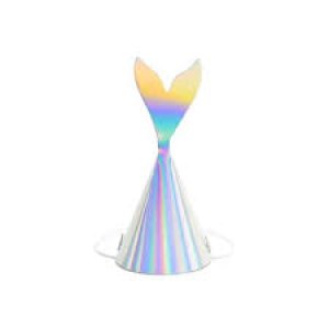 Mermaid Party Collection Party Iridescent Hats 6pc