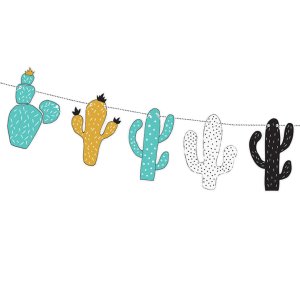 Dinosaur Party Collection Garland - Cacti 1pc