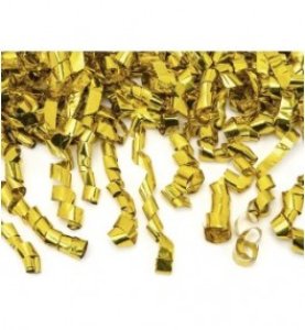 Confetti Cannon With Streamers, Gold, 80Cm