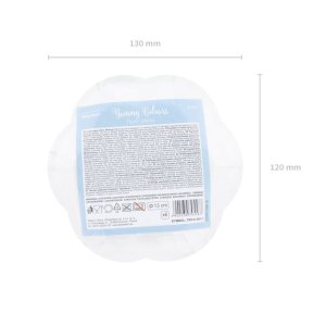 Yummy Party Collection Plates - Live Laugh Love, Light Blue 6pc