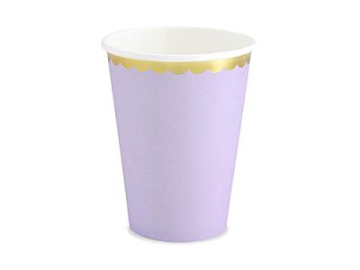 Yummy Party Collection Cups, Light Lilac, 6pc