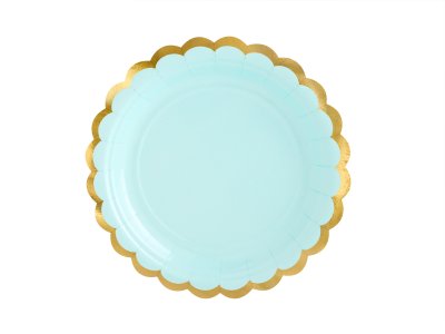 Yummy Party Collection Plates, Mint 6pc