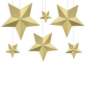 Paper Star Interior Decoration,Gold 1pc 70cm
