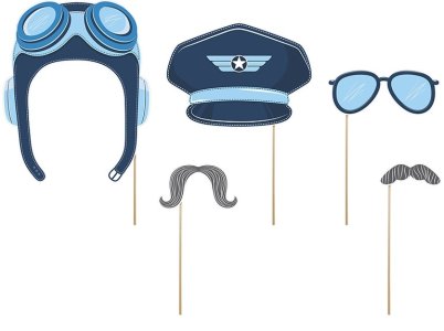 Little Plane Collection Cards On A Stick Pilots 1set/5pc