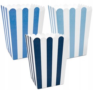 Little Plane Collection Decorative Boxes For Popcorn - Mix, 6pc